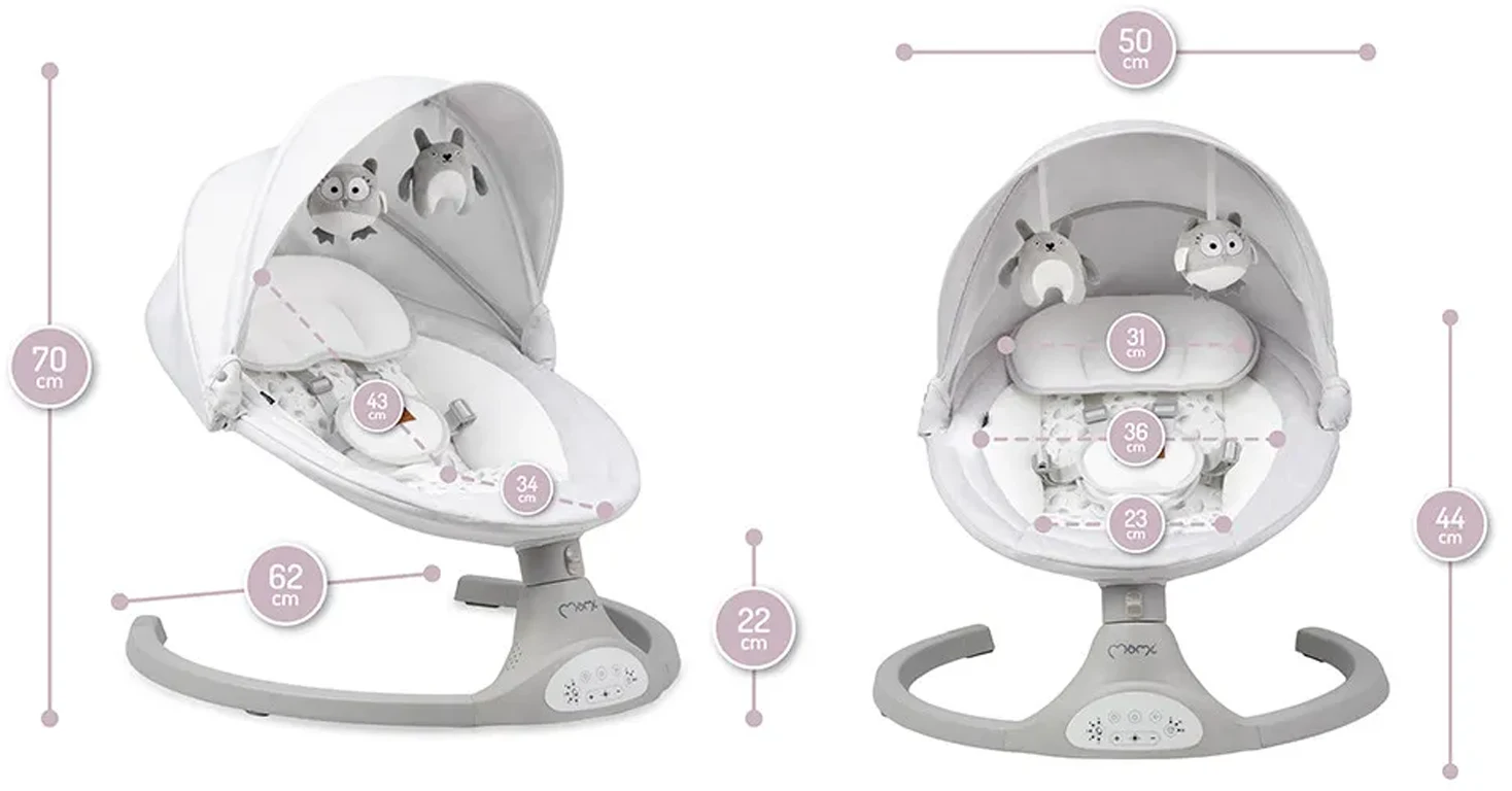 Електрокачалка MoMi KENANI light grey